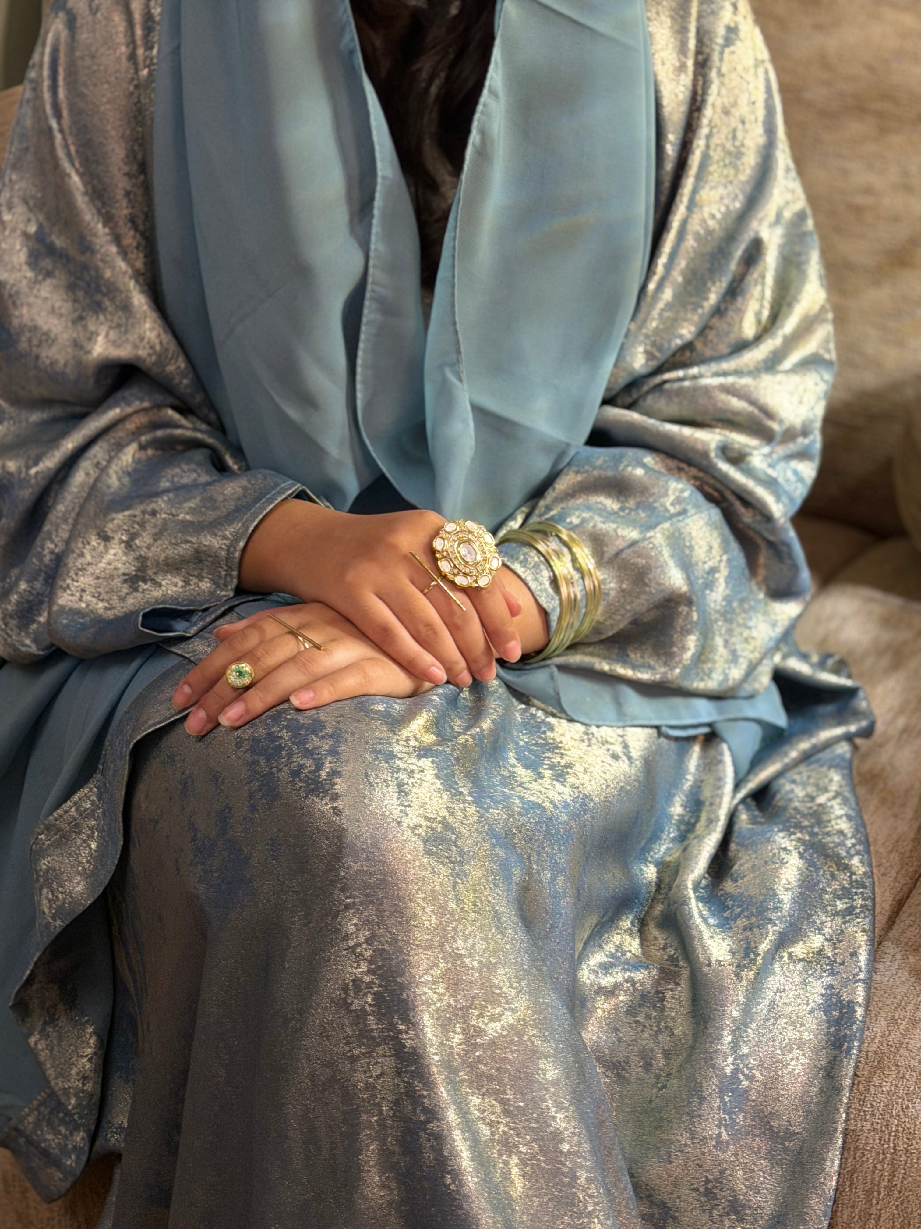 Sky Shimmer Abaya