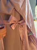Shimmer Abaya with Metal Lace Cuff
